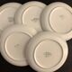10 Longchamp dessert plates, floral model