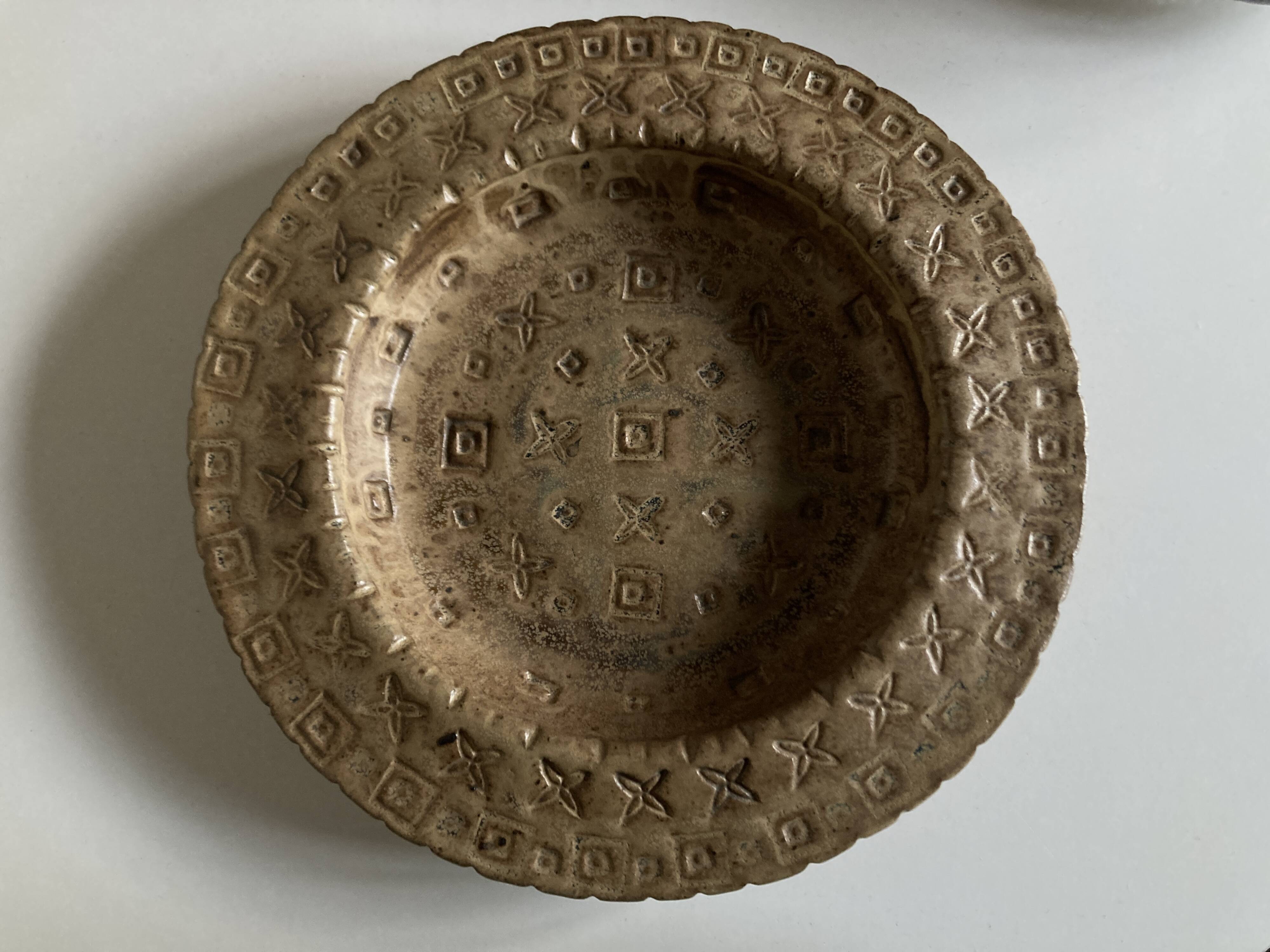 La Borne ceramics Joseph Talbot 1970 XXL in incised stoneware