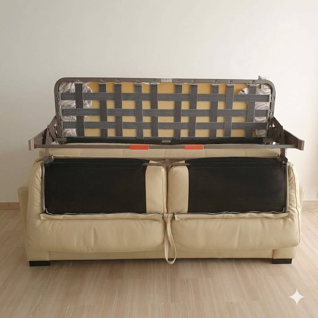 140 bed sofa, Roche Bobois leather