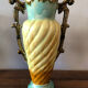 Duo of vases in ancient dabbling