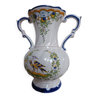 Vase form baluster earthenware of art Angoulême