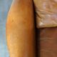 Vintage Art Deco Sheepskin High Back Armchair Set with Wood Finish