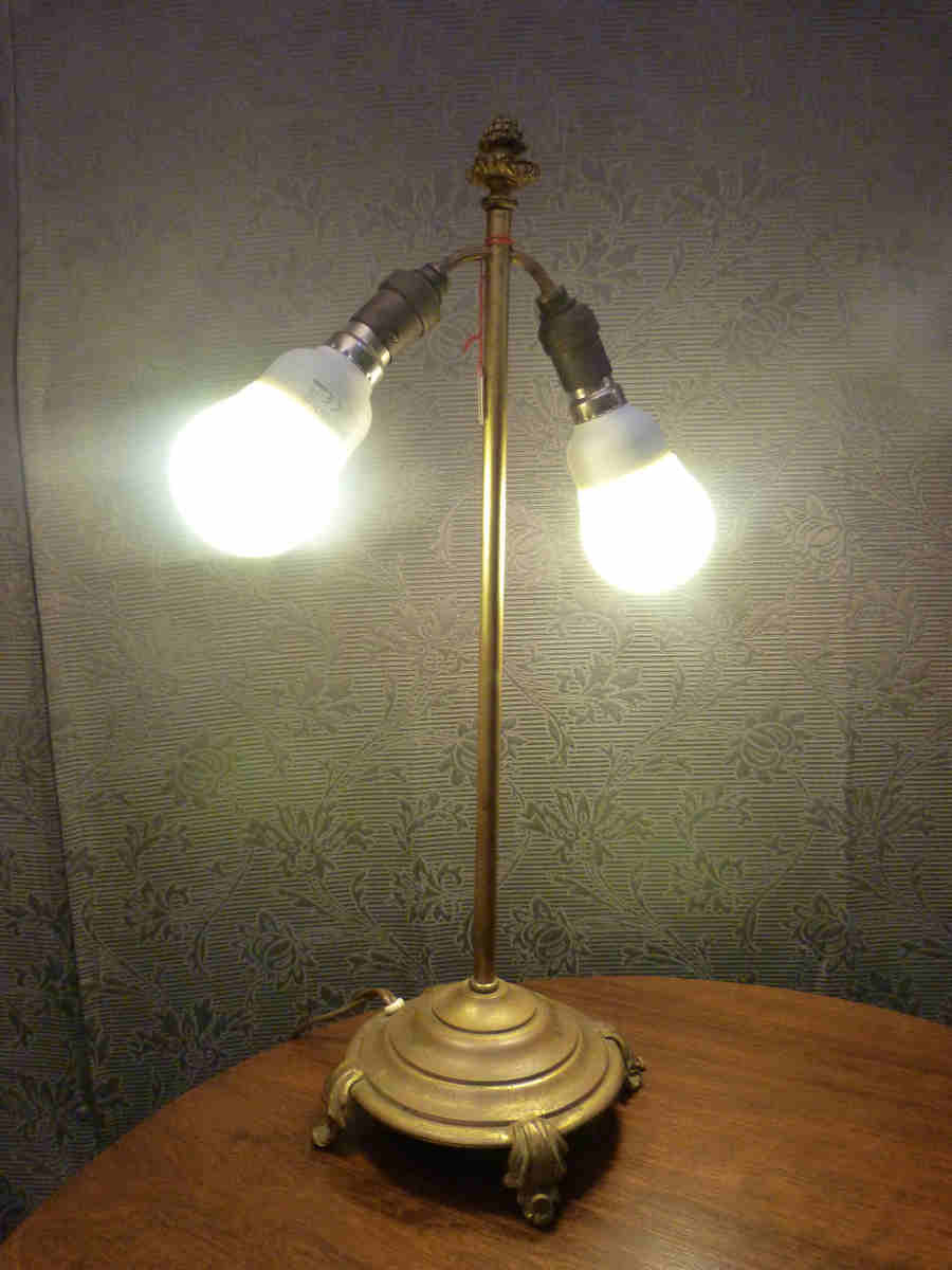 XIX lamp brass
