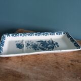 Saint Amand Terre de fer soap dish pocket with blue Anemone decor