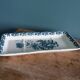 Saint Amand Terre de fer soap dish pocket with blue Anemone decor