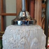 Old suspension globe glass of clichy