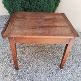 Table in oak and mahogany