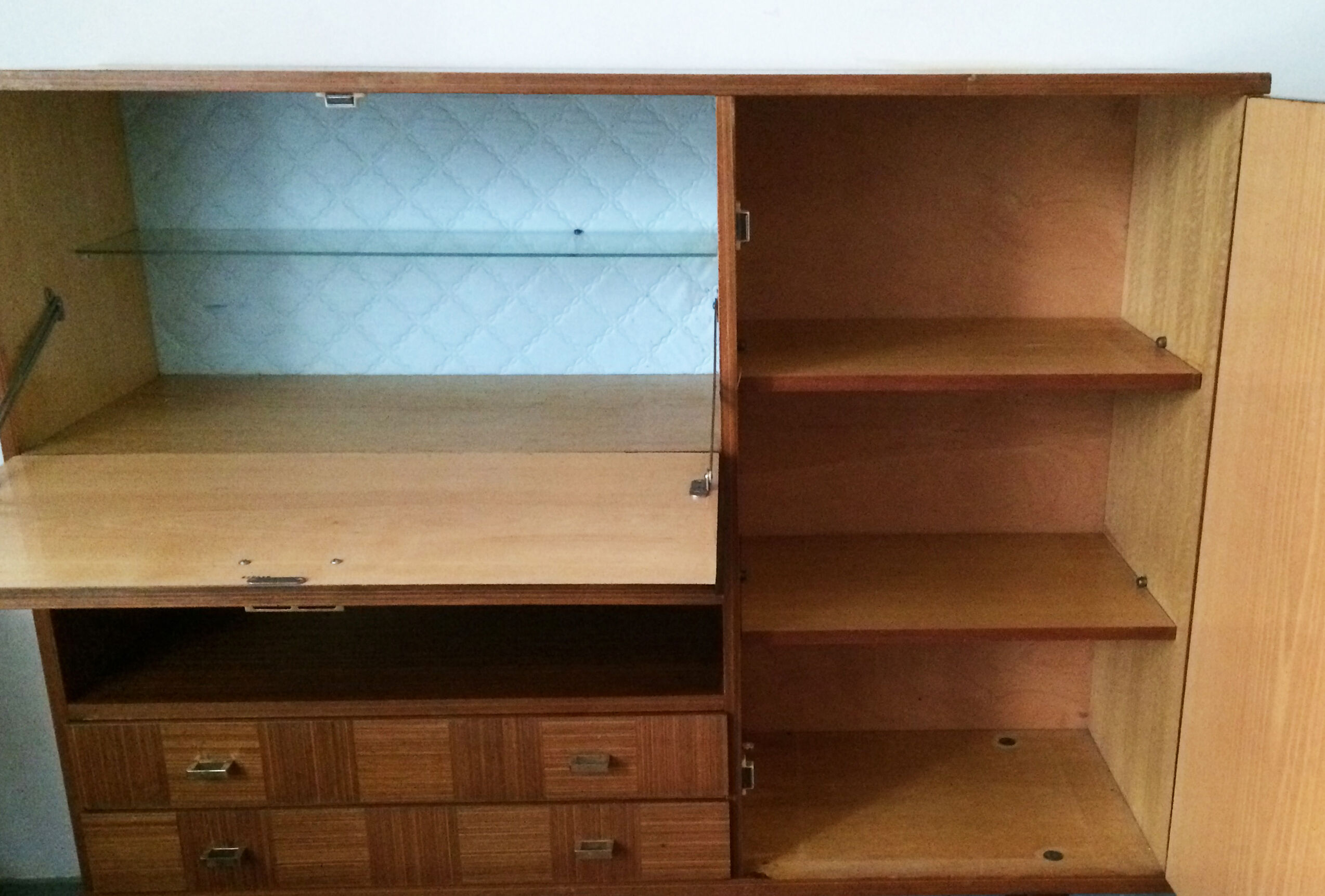 Varnished mahogany buffet 1950/60