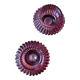 Lot de 2 bougeoirs en verre violet