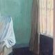 "Face to face with my dog", original oil on canvas