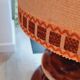Vintage ceramic floor lamp with its lampshade