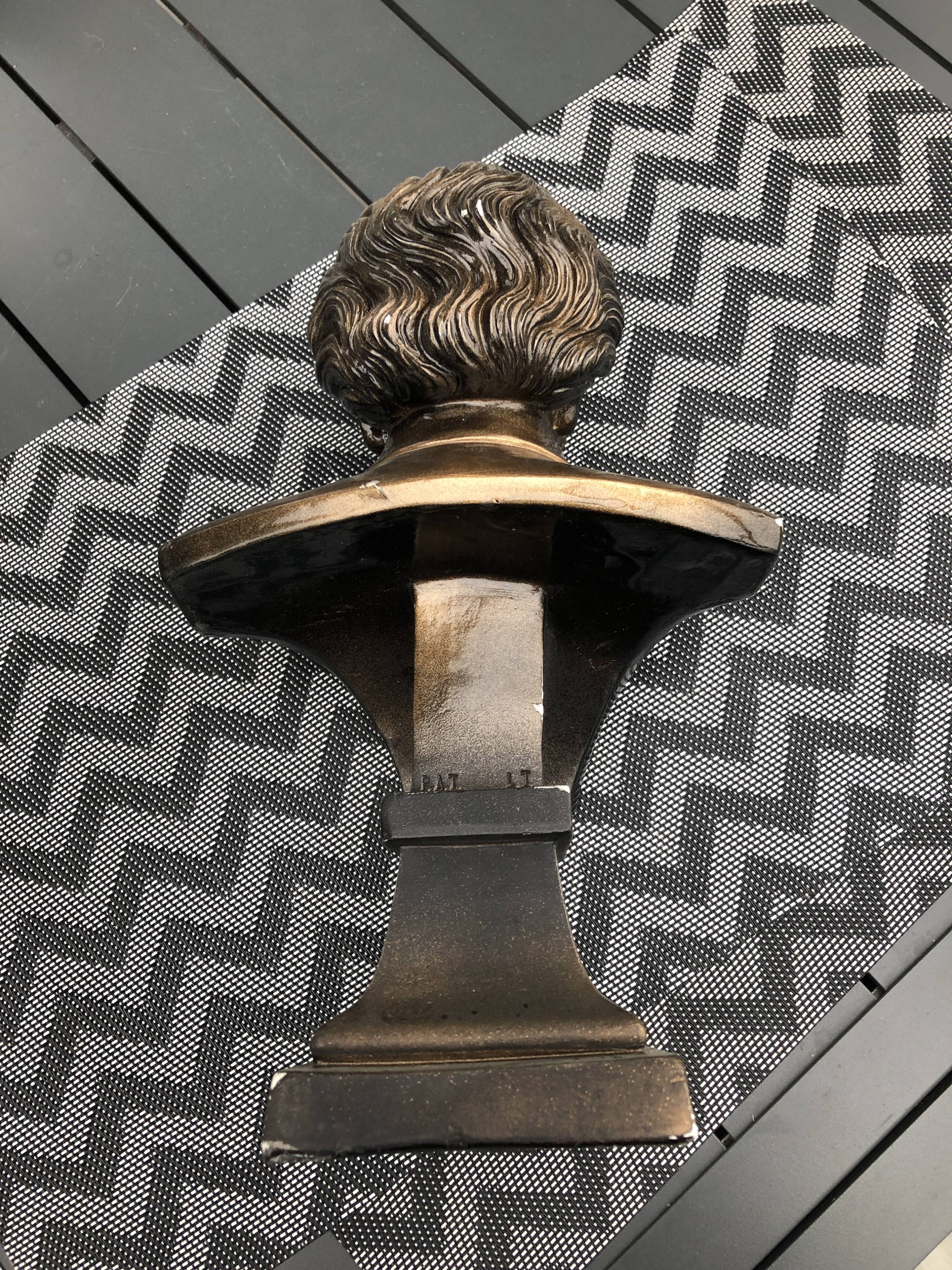 Plaster bust imitation bronze schubert
