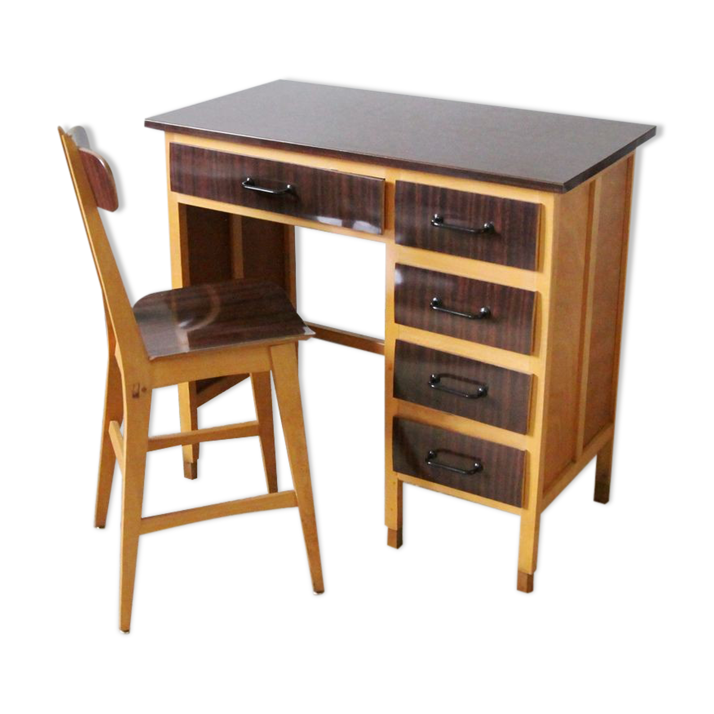 Vintage children's desk and chair