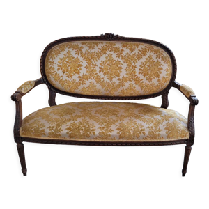 Canapé banquette de - louis xvi