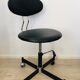 Black Leather Office chair, 1970s