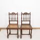 Chaises cannées, style Louis XIII