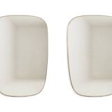 Gio Ponto, in the style of. Pair of mirrors framed in gilt brass. 1980s