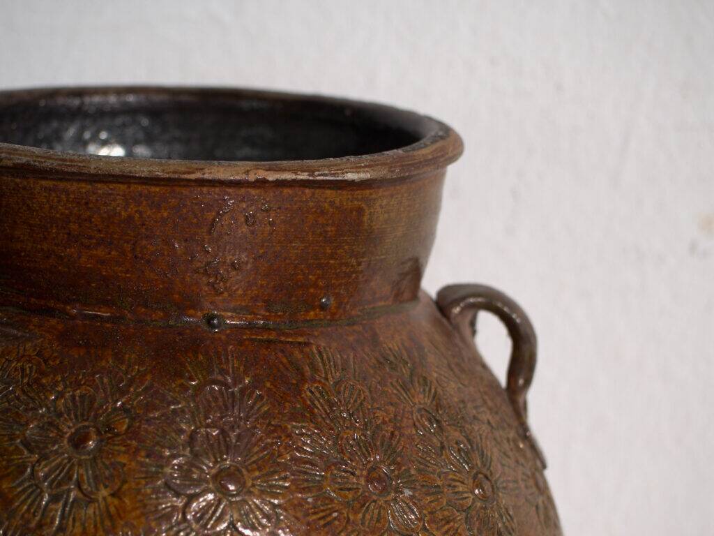 Ancient Chinese glazed stoneware vase – China, circa 1900