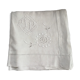 Linen tablecloth embroidered and monogrammed