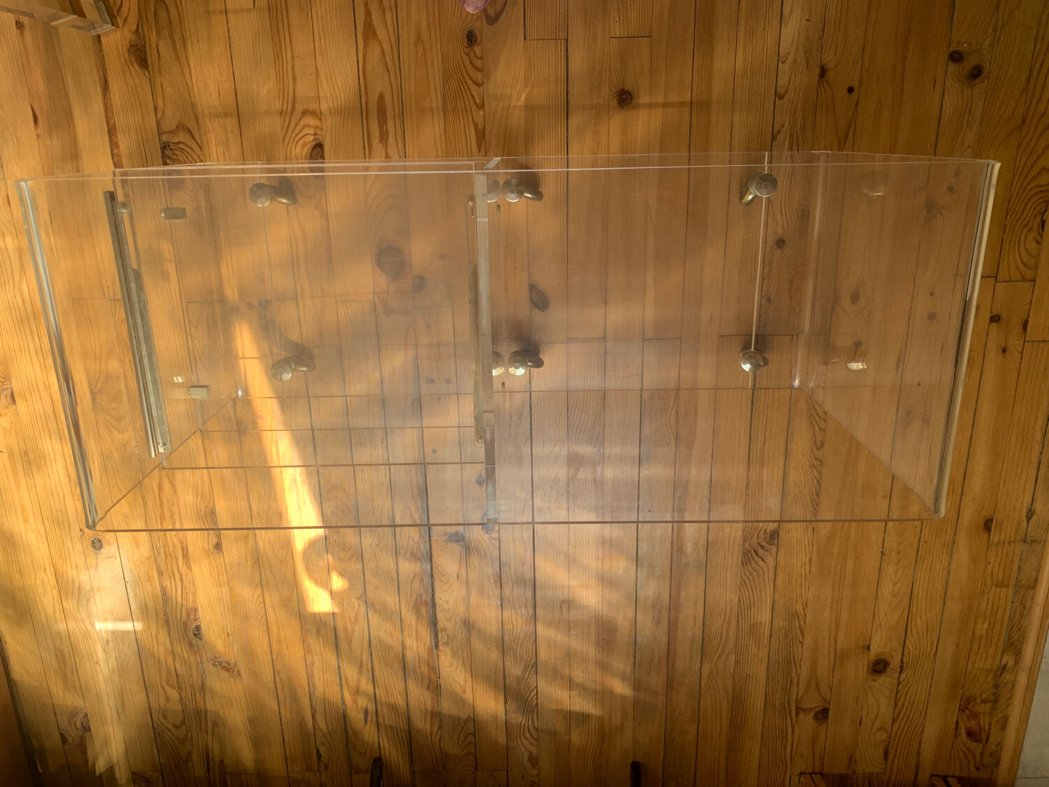Plexiglass coffee table