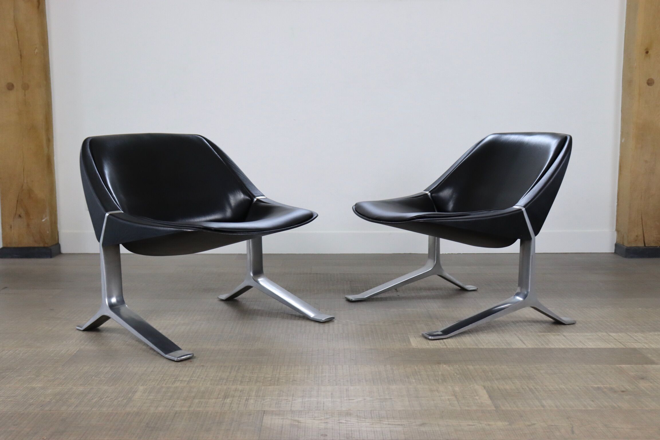 Pair of Knut Hesterberg lounge chairs, Germany 1971