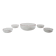 Set of glass salad bowls, Italian design, 1970s, production: Italy