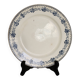 Antique flat plate, ironstone, Boulenger, Choisy-le-Roi "Parmentier"