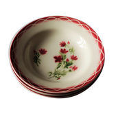 Lot 6 hollow plates Digoin Sarreguemines