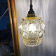 Walker with vintage amber glass globe