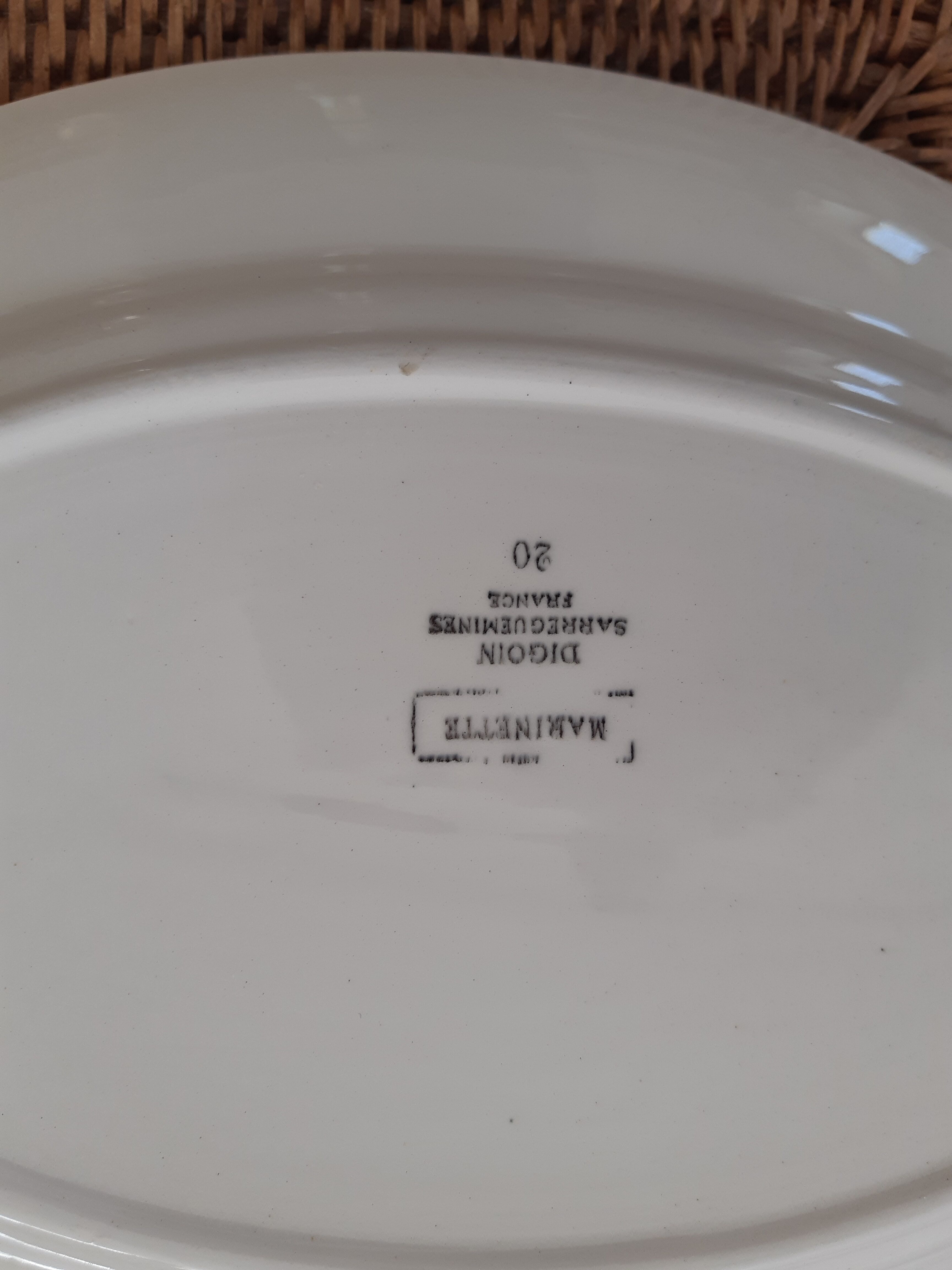 Dish Digoin Sarreguemines