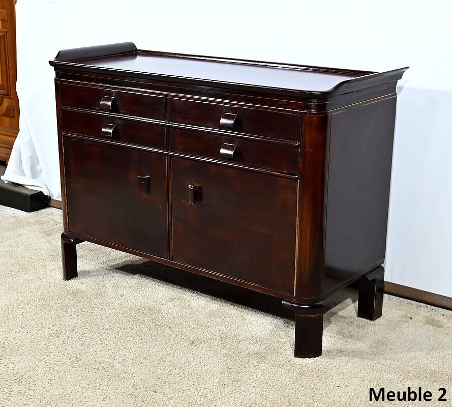 Pair of Small Lacquered Wood Sideboards – 1940