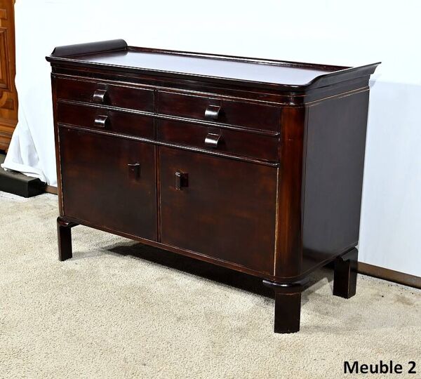 Paire de Petits Buffets en Bois laqué – 1940