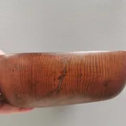 A large, beautiful teak bowl, Danish and probably from the 1980s.