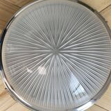 Wall light ceiling light thick glass chrome metal support