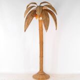 "Palm/coconut tree" floor lamp in rattan