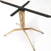 Table basse en bronze avec plateau en marbre de différents types, Italie