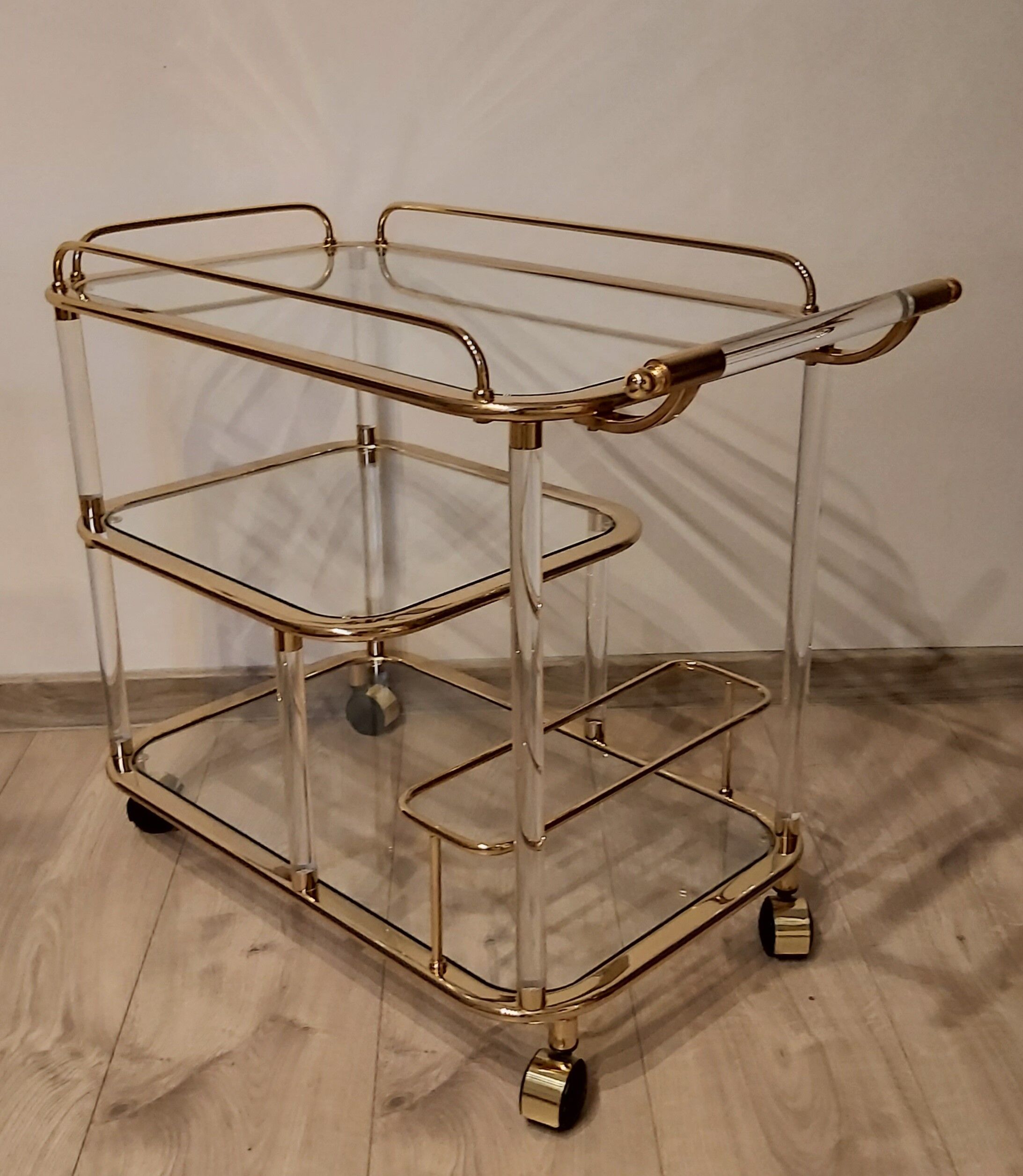 Bar cart, designed by F. Orsenigo, Orsenigo, Italy, 1980s