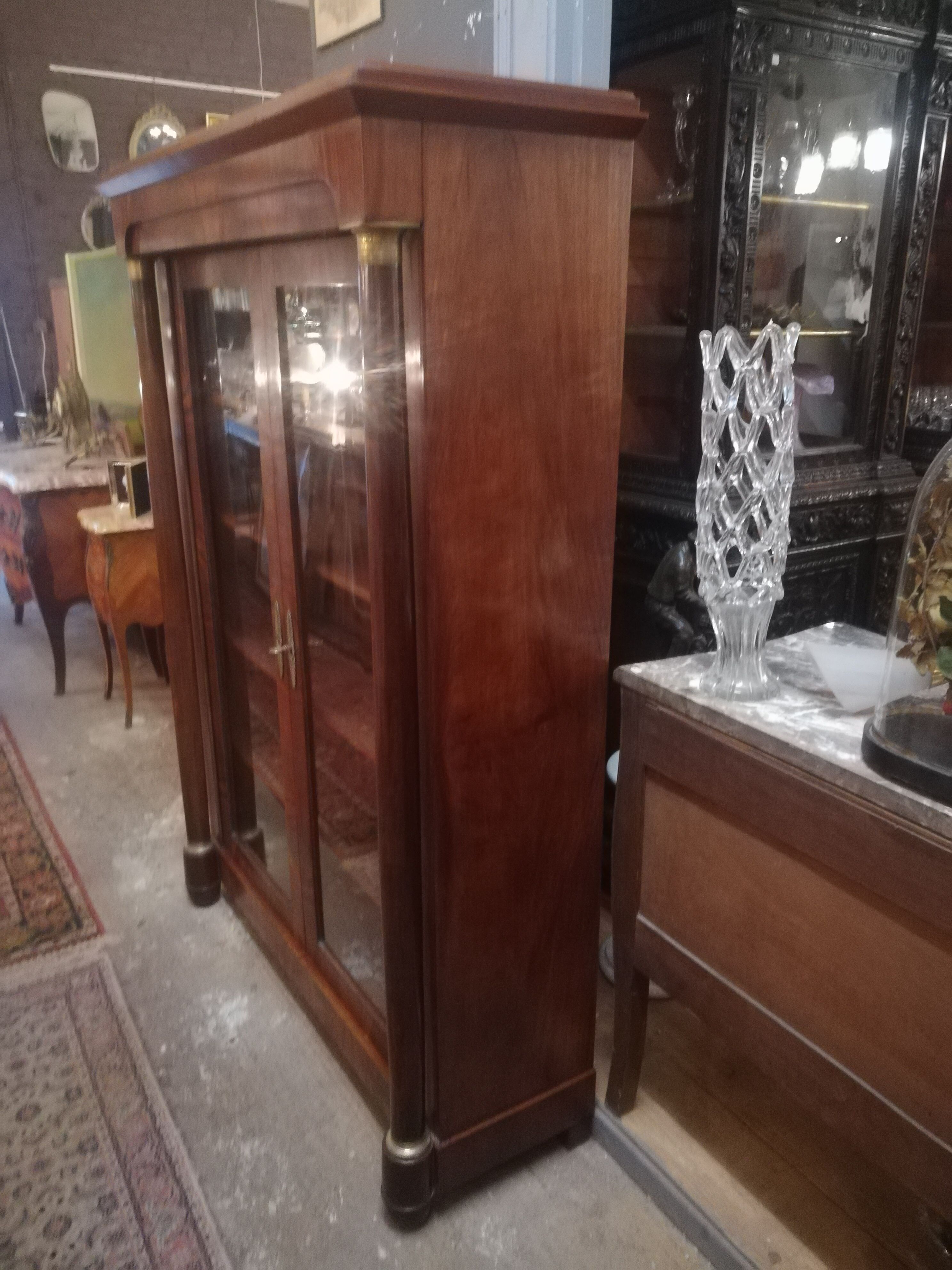 Empire style library in mahogany and bronze