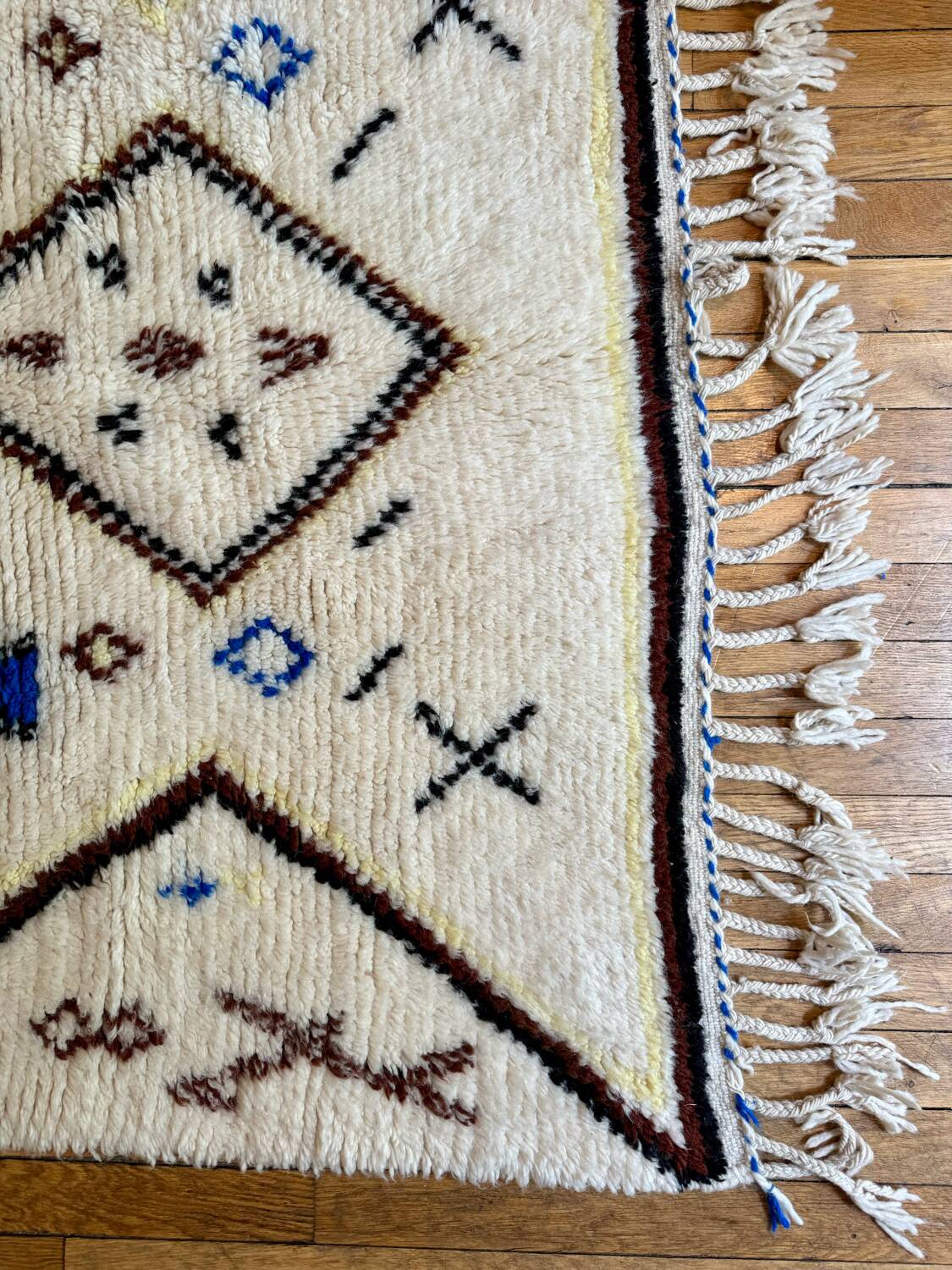 Tapis berbère béni Ouarain 132 x 249
