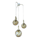 Suspension en verre vintage de Doria, années 1970.