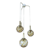 Vintage glass pendant light from Doria  , 1970s