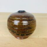 Miniature vintage sandstone ball vase