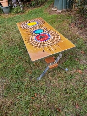 Table basse années 70