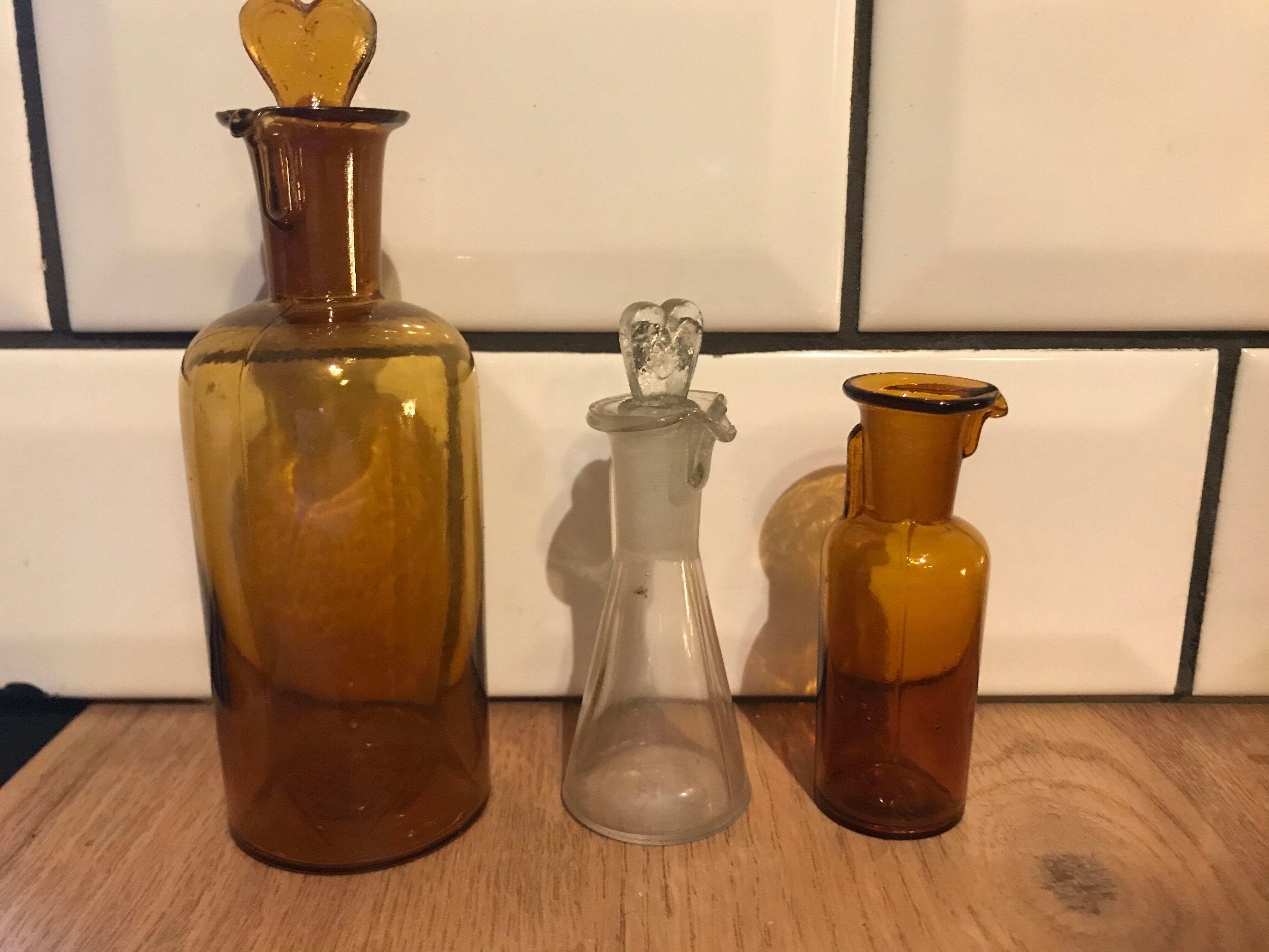 Lot of 3 vials of apothecary