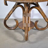 Rattan coffee table year 70