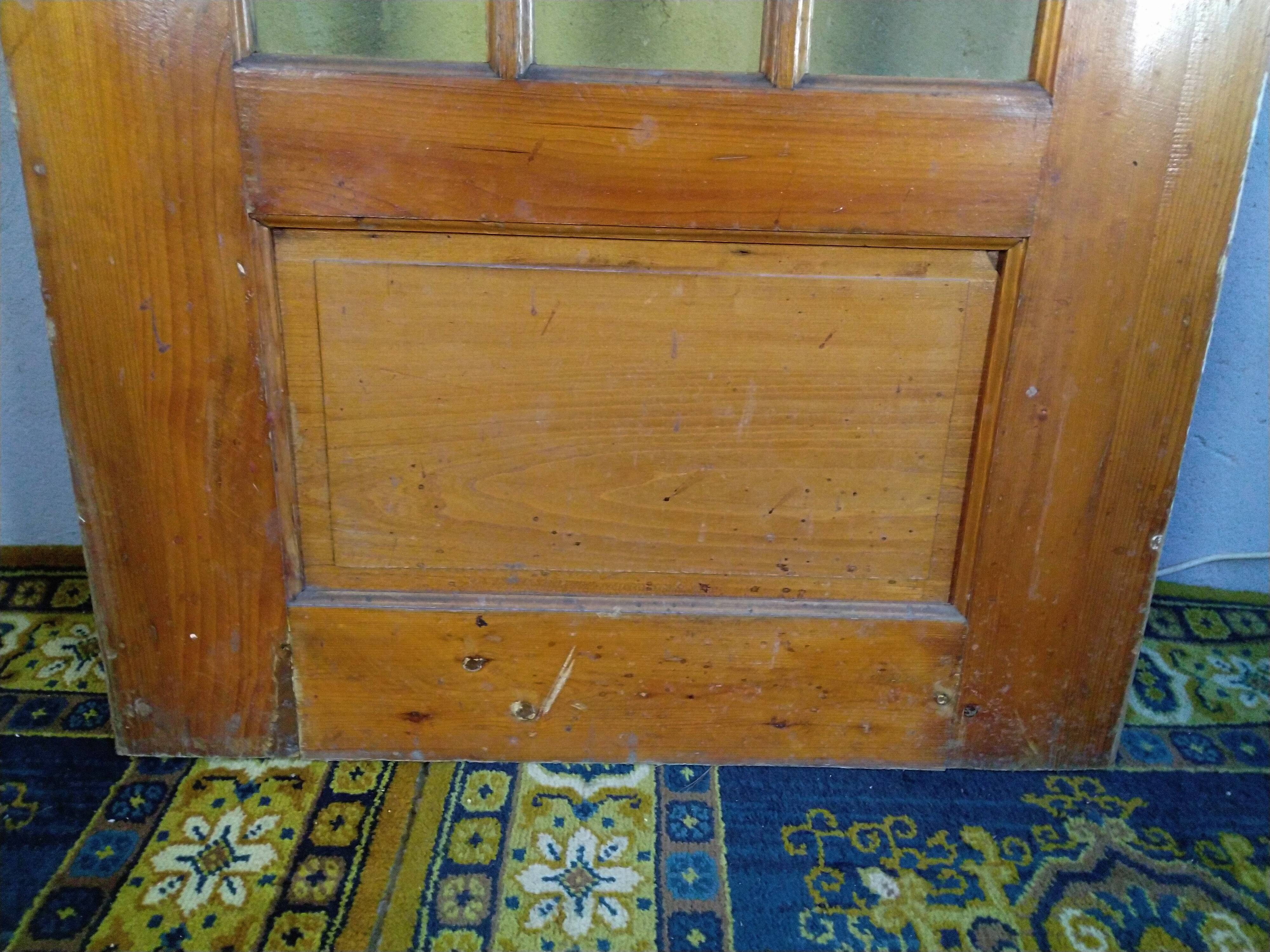 Solid oak glass door