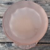 Mushroom-shaped vase in pink blown glass