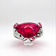 Bowl - Josef Hospodka - Sommerso Bohemian Crystal Pink