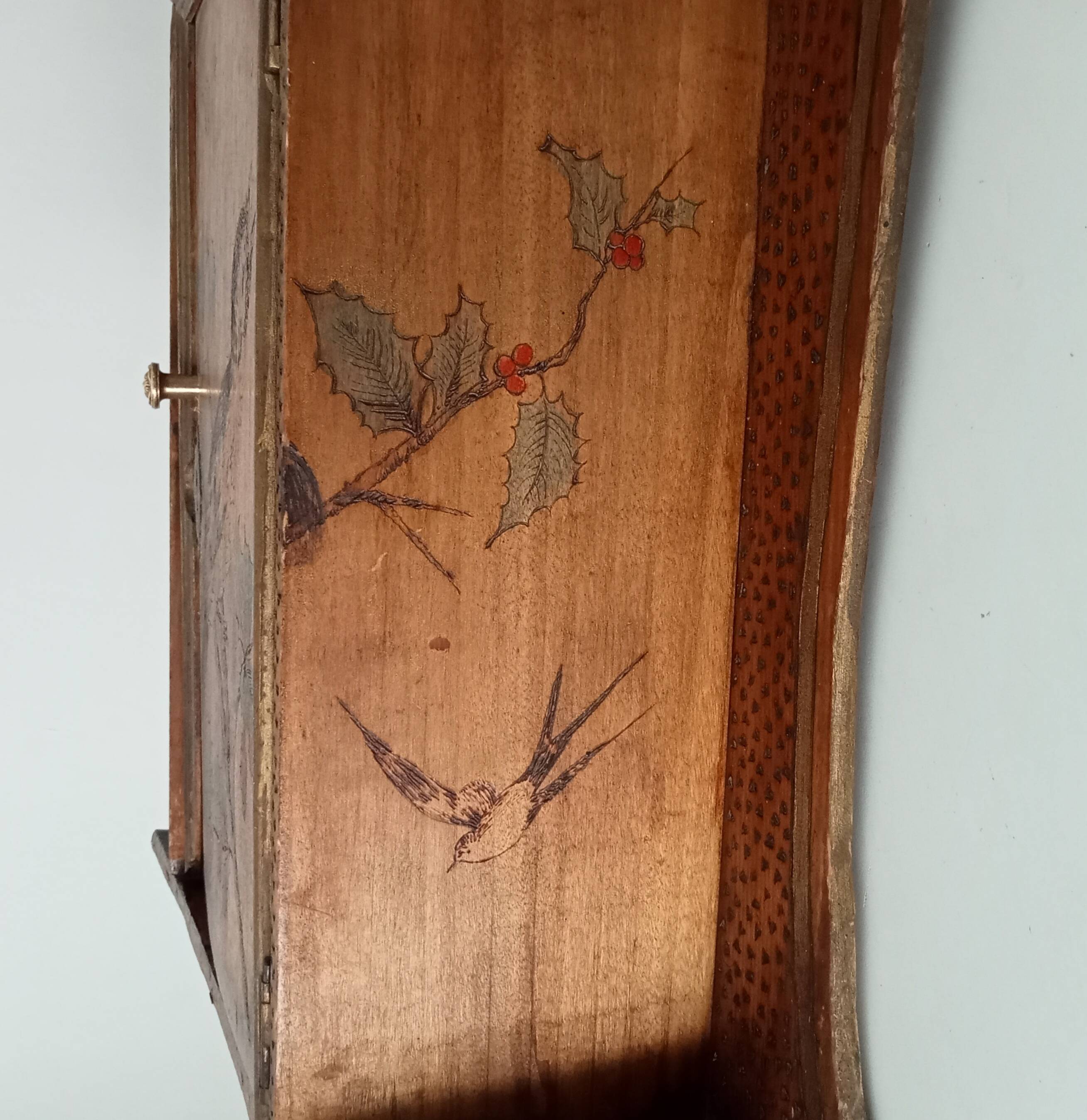 Antique wall cabinet folk art