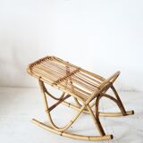 Rattan foot rest